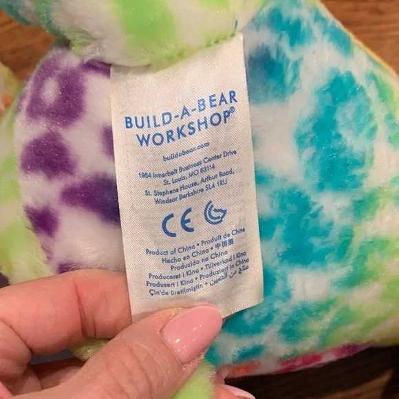 Build a Bear Bears Axolotl Turquoise, Rainbow, and Pink Stuffed Animal Set - Picture 3 of 7